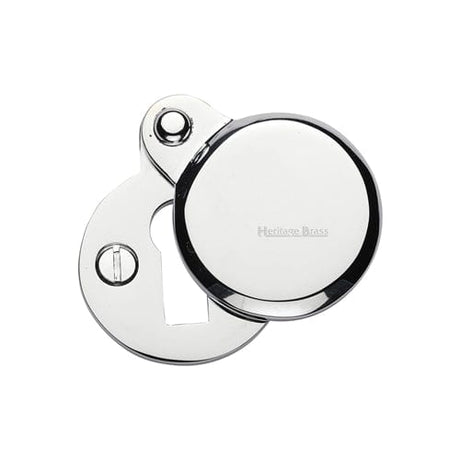 Heritage Brass Door Furniture Polished Chrome / Mortice Key Profile Escutcheons Heritage Brass - Heritage Brass Covered Keyhole Round - Polished Chrome