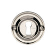 Heritage Brass Door Furniture Polished Nickel Finish / Mortice Key Profile Escutcheons Heritage Brass - Heritage Brass Open Keyhole Round - V1016 - Polished Nickel Finish