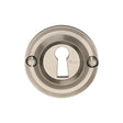 Heritage Brass Door Furniture Satin Nickel / Mortice Key Profile Escutcheons Heritage Brass - Heritage Brass Open Keyhole Round - V1016 - Satin Nickel