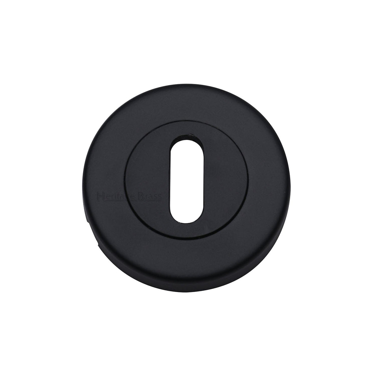 Heritage Brass Door Furniture Matt Black / Mortice Key Profile Escutcheons Heritage Brass - Key Escutcheon Matt Black Finish