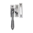 Heritage Brass Window Furniture Satin Chrome / No / Mortice & Hook Place Heritage Brass - Mortice & Hook Plate Casement Fastener Reeded Design Satin Chrome finish