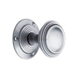Heritage Brass Door Furniture Satin Chrome / Mortice Knobs Heritage Brass - Mortice Knob on Rose Goodrich Design Satin Chrome Finish