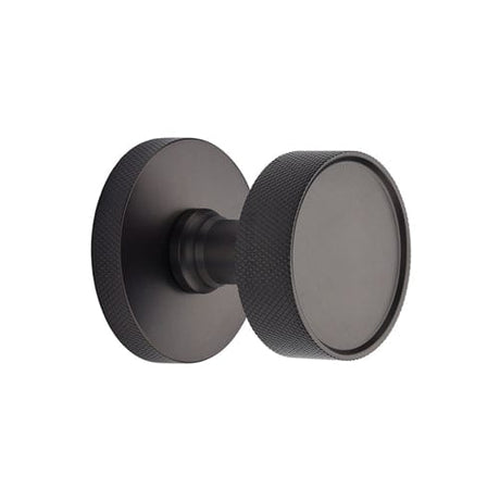 Heritage Brass Door Furniture Matt Bronze / Mortice Knobs Heritage Brass Owen Knurled Knob on Knurled Concealed Base Matt Bronze finish