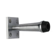 Heritage Brass Door Furniture Satin Chrome / Projection Door Stop Heritage Brass - Wall Mounted Door Stop 3" Satin Chrome Finish