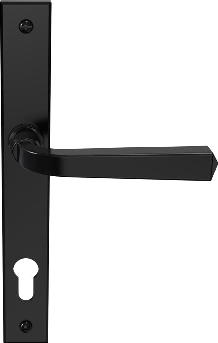 High quality image of Mila Heritage Multi-Point Locking Door Handle Matt Black | Sku. cb702002 | available to order from Trade Door Handles in Kendal.