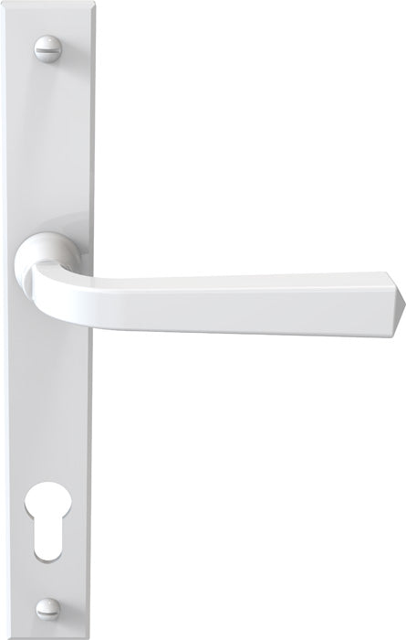 High quality image of Mila Heritage Multi-Point Locking Door Handle White | Sku. cb702003 | available to order from Trade Door Handles in Kendal.
