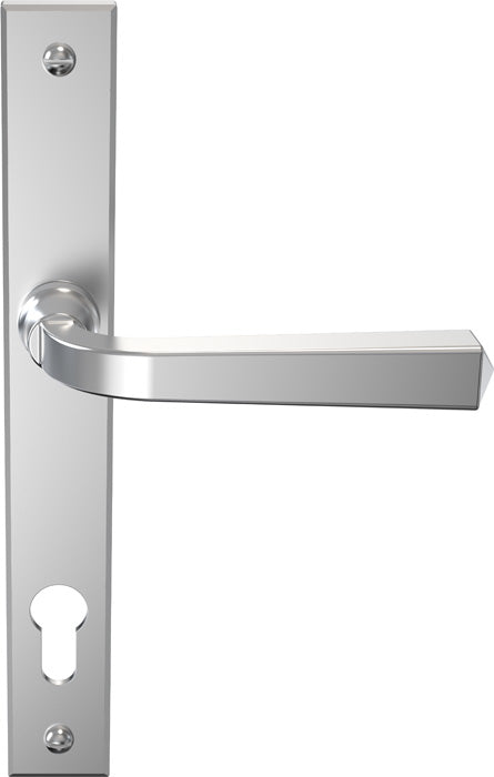 High quality image of Mila Heritage Multi-Point Locking Door Handle Smooth Satin | Sku. cb702006 | available to order from Trade Door Handles in Kendal.