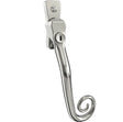 High quality image of Mila Heritage Monkey Tail Casement Handle Polished Chrome Right hand | Sku. cb700132 | available to order from Trade Door Handles in Kendal.