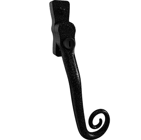 High quality image of Mila Heritage Monkey Tail Casement Handle Heritage Black Right hand | Sku. cb700012 | available to order from Trade Door Handles in Kendal.