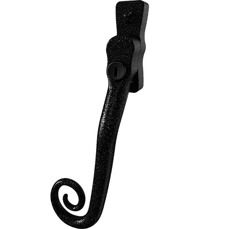 High quality image of Mila Heritage Monkey Tail Casement Handle Heritage Black Left hand | Sku. cb700013 | available to order from Trade Door Handles in Kendal.