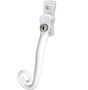 High quality image of Mila Heritage Monkey Tail Casement Handle White Left hand | Sku. cb700103 | available to order from Trade Door Handles in Kendal.