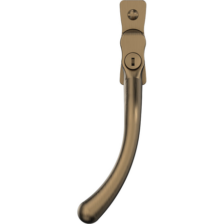 High quality image of Mila Heritage Pear Drop Casement Handle Antique Bronze Left hand | Sku. cb700753 | available to order from Trade Door Handles in Kendal.
