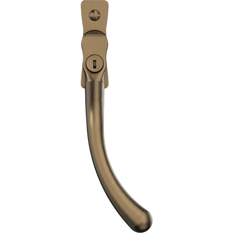 High quality image of Mila Heritage Pear Drop Casement Handle Antique Bronze Right hand | Sku. cb700752 | available to order from Trade Door Handles in Kendal.