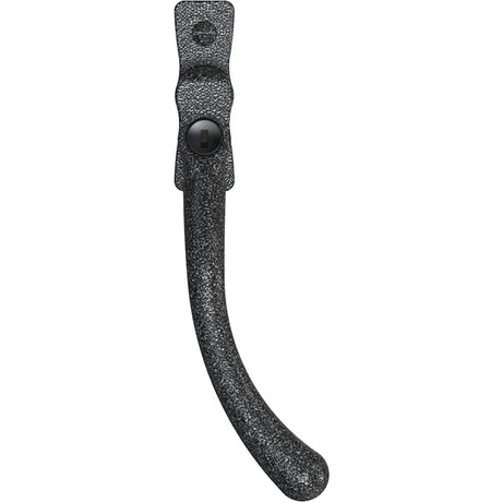 High quality image of Mila Heritage Pear Drop Casement Handle Heritage Pewter Right hand | Sku. cb700542 | available to order from Trade Door Handles in Kendal.