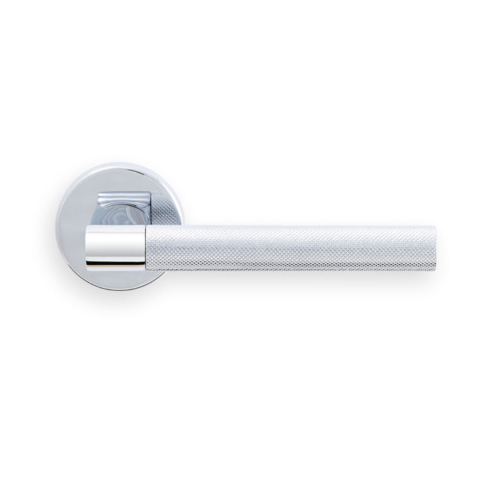 Manital - hey rete lever handle on threaded round rose cro (polished chrome) - polished chrome