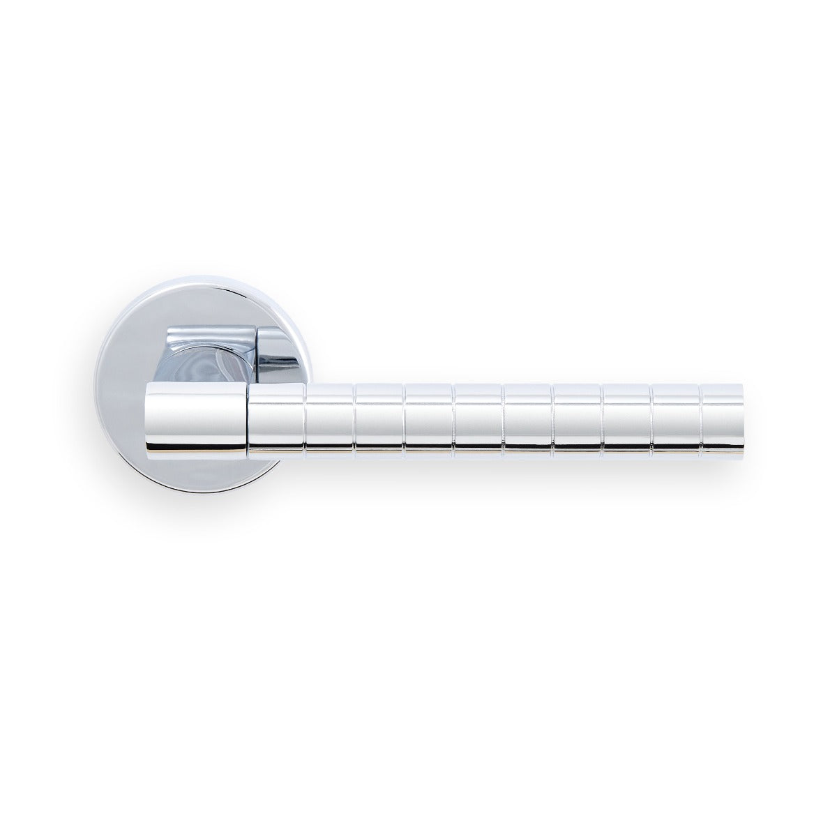 Manital - hey quadra lever handle on threaded round rose cro (polished chrome) - polished chrome