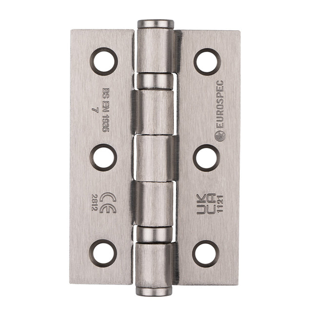 High quality image of Eurospec - Grade 7 Ball Bearing Hinge 76 x 51mm - Satin Nickel | Sku. hin1322-7sn | Trade Door Handles.