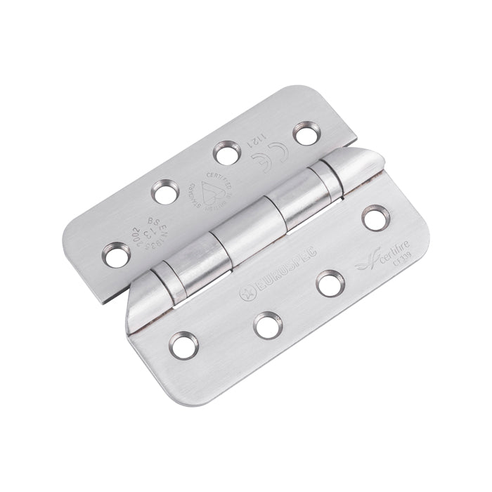 High quality image of Eurospec - Enduro Grade 13 Ball Bearing Hospital Tip Hinge Radius - SSS | Sku. hin1433ht-13sss-r | Trade Door Handles.