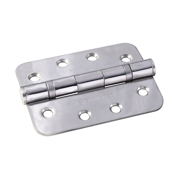 High quality image of Eurospec - Enduro Grade 13 Ball Bearing P Hinge Radius 102 x 76mm - BSS | Sku. hin1433p-13bss-r | Trade Door Handles.
