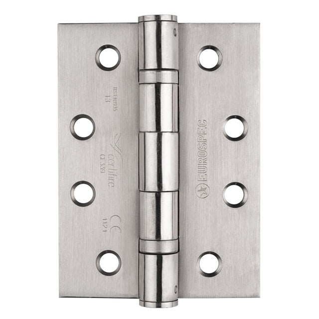 High quality image of Eurospec - Enduro Grade 13 Ball Bearing P Hinge Square 102 x 76mm - SSS | Sku. hin1433p-13sss | Trade Door Handles.