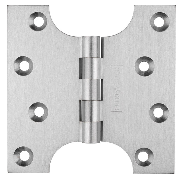 High quality image of Eurospec - Parliament Hinge 101 x 101mm - Satin Chrome | Sku. hin3424sc | Trade Door Handles.