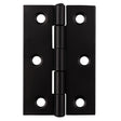 High quality image of Carlisle Brass - 75 x 50mm Fixed Pin Hinge - Powder Coat Black | Sku. hinfp1pcb | Trade Door Handles.