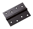High quality image of Carlisle Brass - 102 x 72mm Fixed Pin Hinge - Powder Coat Black | Sku. hinfp4pcb | Trade Door Handles.