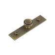 High quality image of Hoxton - Cropley Cupboard Knobs 30mm Plain Backplate Antique Brass Sku. HOX-1030AB-5090AB