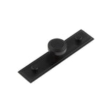 High quality image of Hoxton - Cropley Cupboard Knobs 30mm Stepped Backplate Black Sku. HOX-1030MB-6090MB