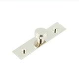 High quality image of Hoxton - Cropley Cupboard Knobs 30mm Plain Backplate Polished Nickel Sku. HOX-1030PN-5090PN