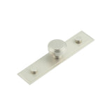High quality image of Hoxton - Cropley Cupboard Knobs 30mm Stepped Backplate Satin Nickel Sku. HOX-1030SN-6090SN