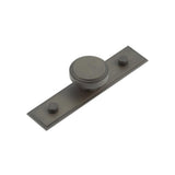 High quality image of Hoxton - Cropley Cupboard Knobs 40mm Stepped Backplate Dark Bronze Sku. HOX-1040DB-6090DB
