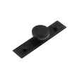 High quality image of Hoxton - Cropley Cupboard Knobs 40mm Stepped Backplate Black Sku. HOX-1040MB-6090MB