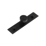 High quality image of Hoxton - Murray Cupboard Knobs 30mm Stepped Backplate Black Sku. HOX-1130MB-6090MB