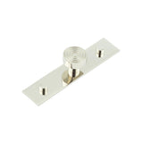 High quality image of Hoxton - Murray Cupboard Knobs 30mm Plain Backplate Polished Nickel Sku. HOX-1130PN-5090PN