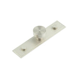 High quality image of Hoxton - Murray Cupboard Knobs 30mm Stepped Backplate Satin Nickel Sku. HOX-1130SN-6090SN