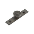 This is an image showing the Frelan - Murray Cupboard Knobs 40mm Stepped Backplate Dark Bronze available to order from Trade Door Handles in Kendal