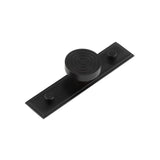 High quality image of Hoxton - Murray Cupboard Knobs 40mm Stepped Backplate Black Sku. HOX-1140MB-6090MB