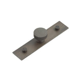 High quality image of Hoxton - Wenlock Cupboard Knobs 30mm Plain Backplate Dark Bronze Sku. HOX-130DB-5090DB