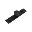 High quality image of Hoxton - Wenlock Cupboard Knobs 30mm Stepped Backplate Matt Black Sku. HOX-130MB-6090MB