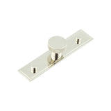 High quality image of Hoxton - Wenlock Cupboard Knobs 30mm Stepped Backplate Polished Nickel Sku. HOX-130PN-6090PN