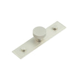 High quality image of Hoxton - Wenlock Cupboard Knobs 30mm Stepped Backplate Satin Nickel Sku. HOX-130SN-6090SN
