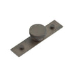 High quality image of Hoxton - Wenlock Cupboard Knobs 40mm Plain Backplate Dark Bronze Sku. HOX-140DB-5090DB