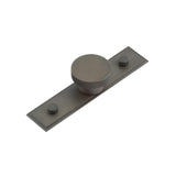 High quality image of Hoxton - Wenlock Cupboard Knobs 40mm Stepped Backplate Dark Bronze Sku. HOX-140DB-6090DB