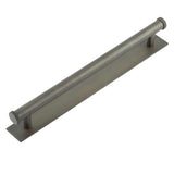 High quality image of Hoxton - Wenlock Cabinet Handles 224mm Ctrs Plain Backplate Dark Bronze Sku. HOX-160DB-5060DB