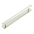 High quality image of Hoxton - Wenlock Cabinet Handles 224mm Ctrs Plain Backplate Polished Nickel Sku. HOX-160PN-5060PN