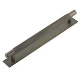 High quality image of Hoxton - Taplow Cabinet Handles 224mm Ctrs Plain Backplate Dark Bronze Sku. HOX-2060DB-5060DB