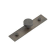 High quality image of Hoxton - Thaxted Cupboard Knobs 30mm Plain Backplate Dark Bronze Sku. HOX-230DB-5090DB
