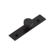 High quality image of Hoxton - Thaxted Cupboard Knobs 30mm Plain Backplate Black Sku. HOX-230MB-5090MB