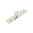 High quality image of Hoxton - Thaxted Cupboard Knobs 30mm Stepped Backplate Polished Nickel Sku. HOX-230PN-6090PN